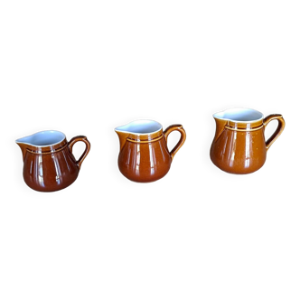 Set of 3 milk/cream/coffee pitchers model 503
