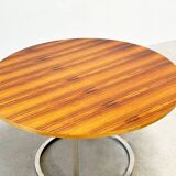 Table à manger ronde italienne en palissandre