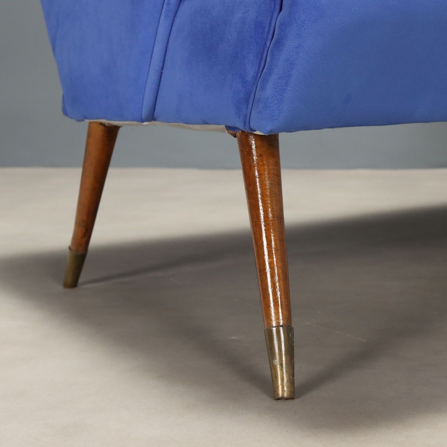 Coussin de canapé vintage en velours, modèle original des années 1960