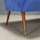 Coussin de canapé vintage en velours, modèle original des années 1960