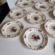 Set of 12 Sarreguemines Plates, Agreste Models