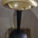 Chrome gold mushroom lamp (known as liner) 1975 to 85., h41 x l31 good condition
