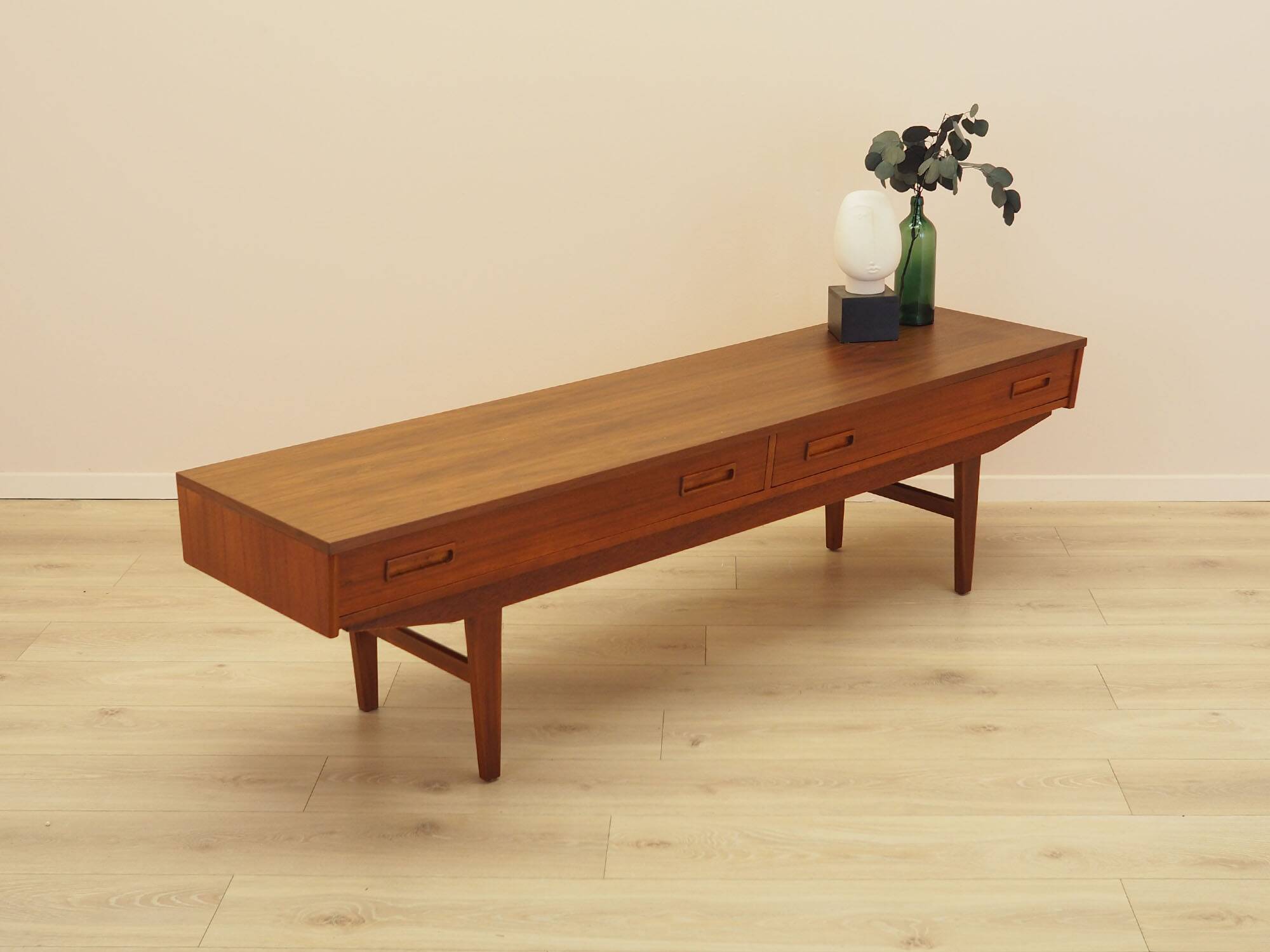 Teak lowboard, Danish design, 1960s, made in Denmark