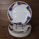 Set of 8 Badonviller flat plates Congo model