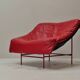 Vintage Montis Butterfly lounge chair by Gerard van den Berg in red leather