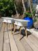 Paire de chevets vintage pieds compas hauts top design