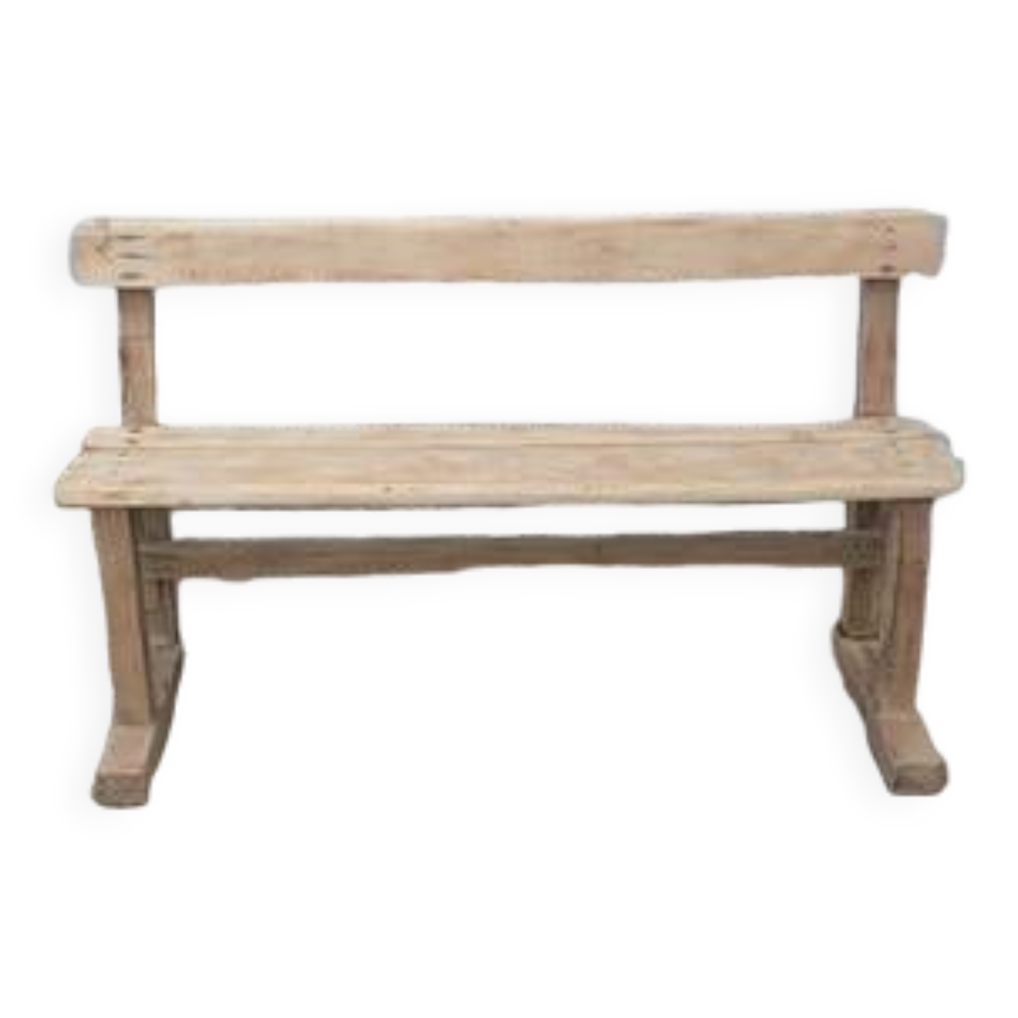 Bench with backrest