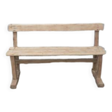 Bench with backrest
