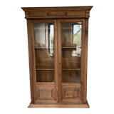 Armoire vitrée bois brut