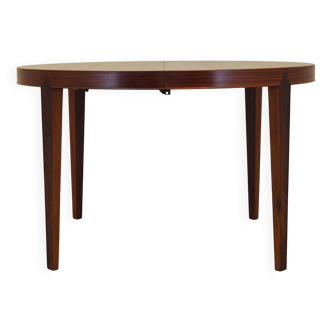 Table ronde en palissandre, design danois, années 1960, designer : Severin Hansen
