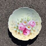 Decorative Limoges porcelain plate painted with flowers