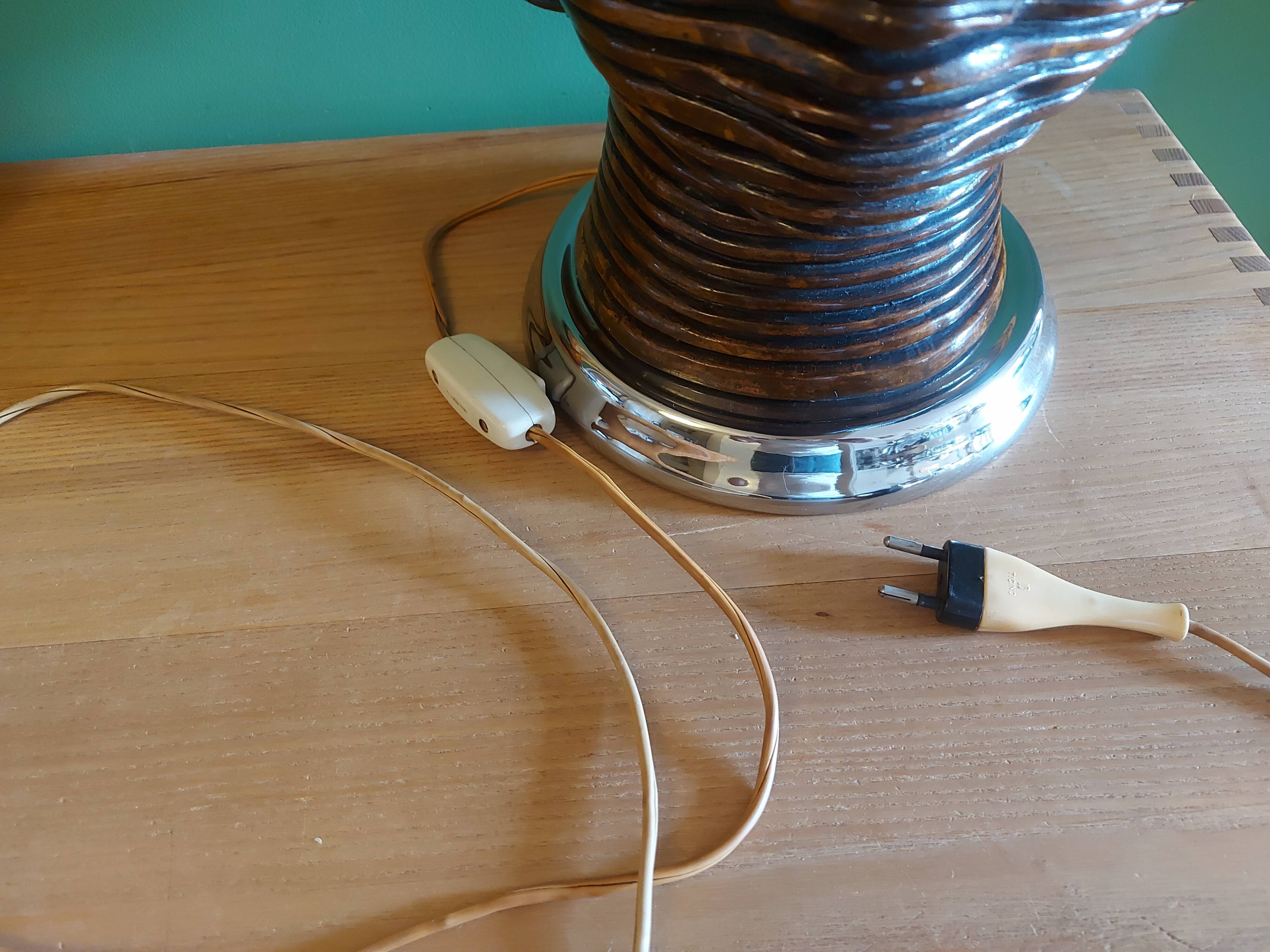 Vintage ceramic lamp of the years 70's luxor