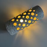 Danish chamotte wall sconce, 1960s