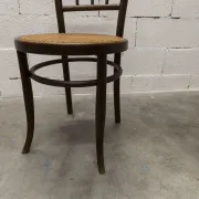 Bistro Chair Fischel 1930 Curved Wood Caning