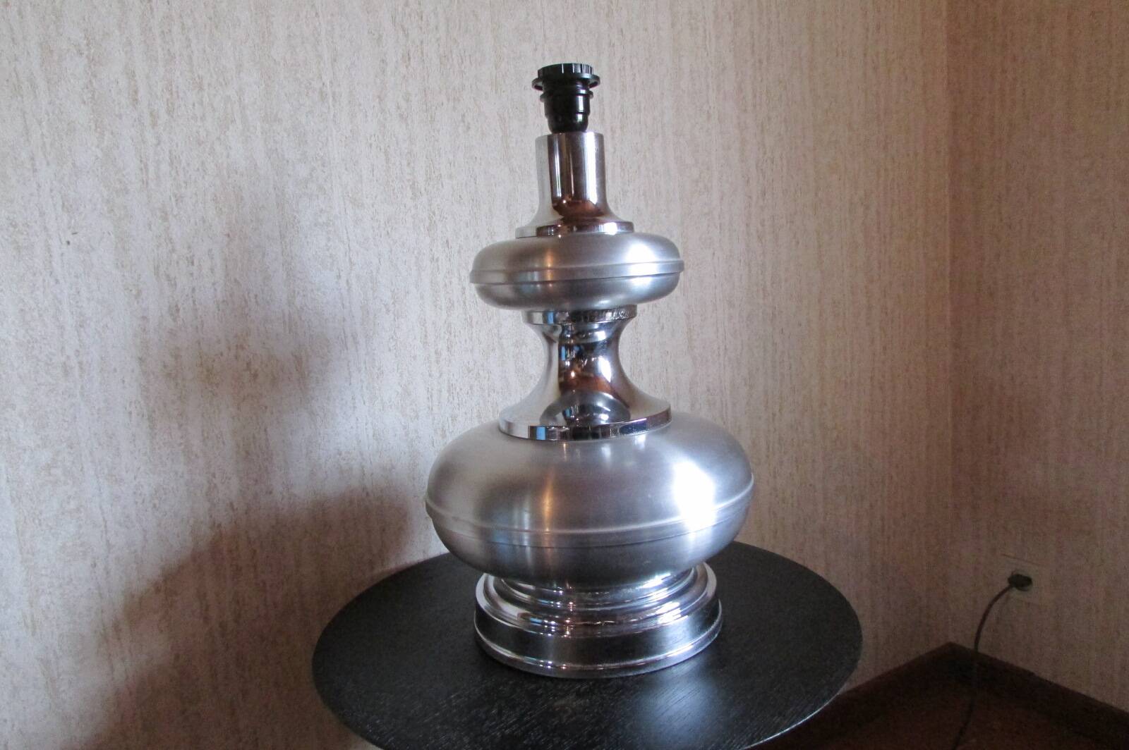 Living room lamp, High, aluminum and stainless steel