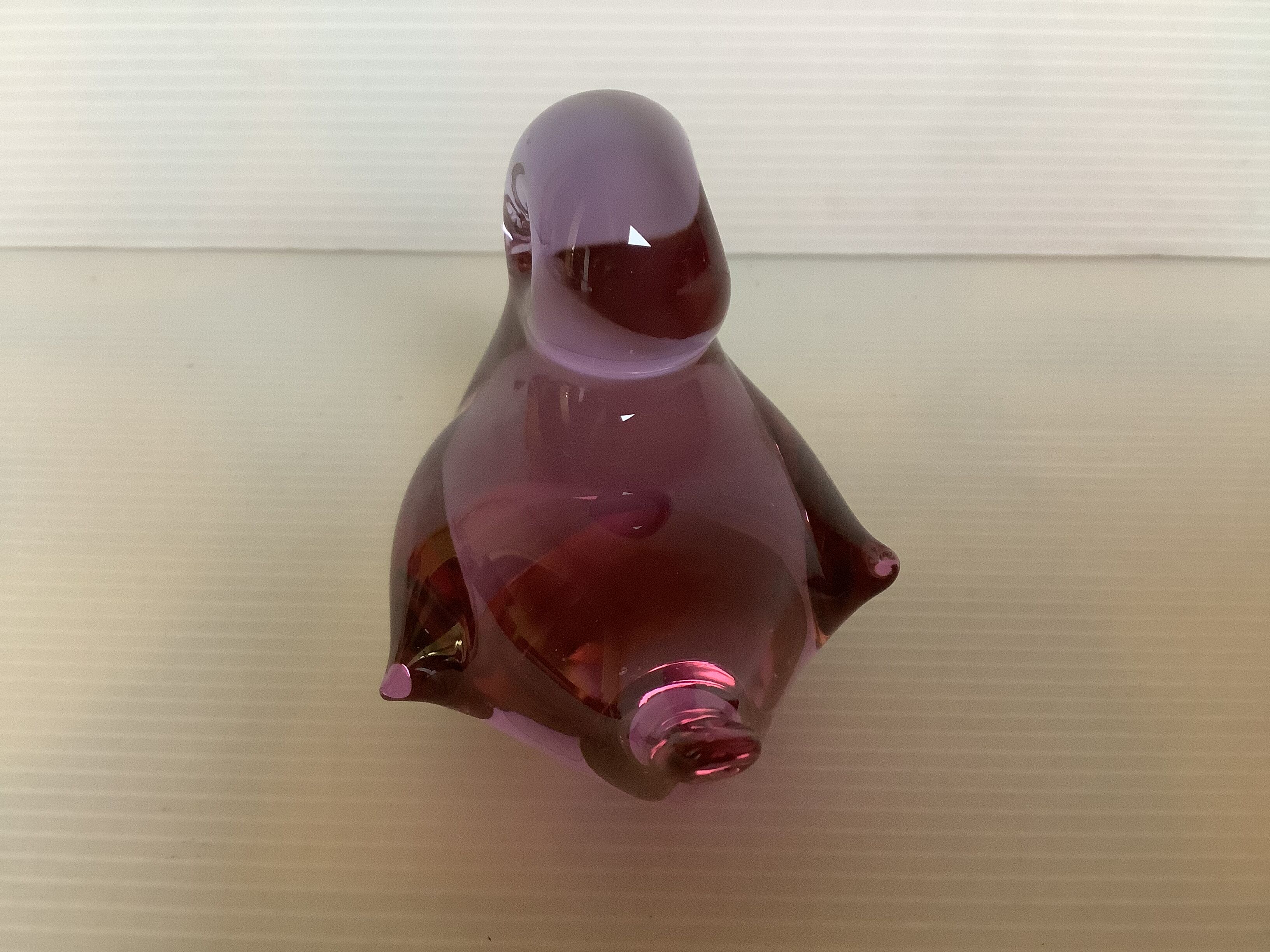 Purple pink glass bird paperpress
