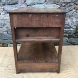 Old wooden workshop cabinet