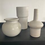 Serie 3 vintage ceramic vases