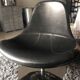 Ikea Tirup Black Leather Armchairs