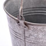 Vintage zinc bucket  flower pot
