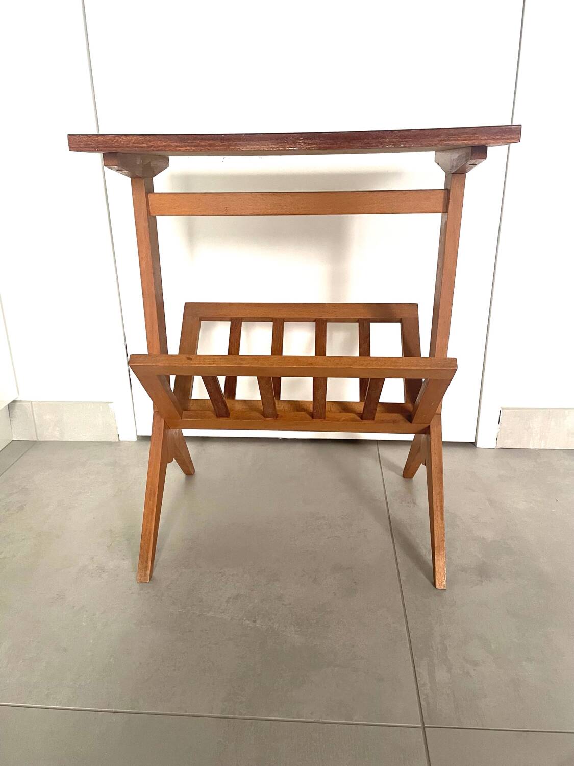 Small side table magazine holder 1950