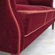 1960s, Danish 3 seater sofa, original good condition, furniture velour, beech wood .