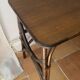 Rattan desk with three drawers