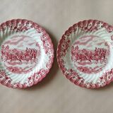 8 Johnson Bros "Coaching Scenes" English dessert plates