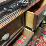 Pupitre meuble écritoire à tiroirs ancien