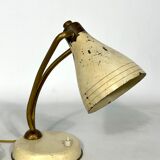 Mid-century attributed Arredoluce lacquered brass orientable table lamp from 50s