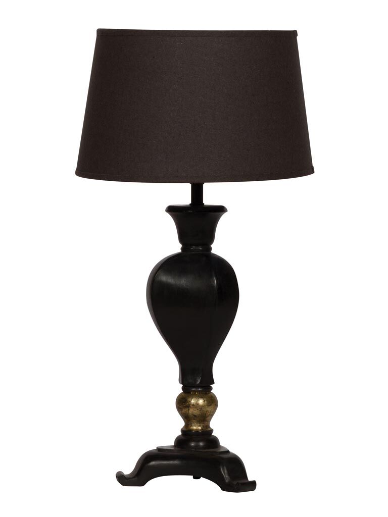 Lacquered wood lamp style Napoleon III