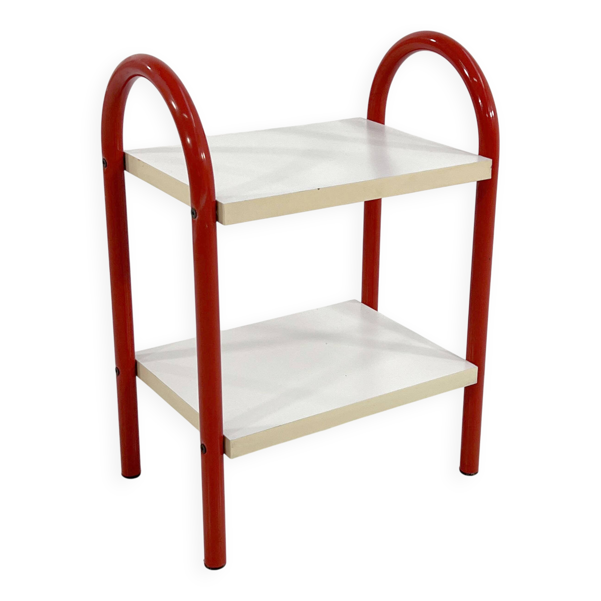 Coral tubular side table, 1980