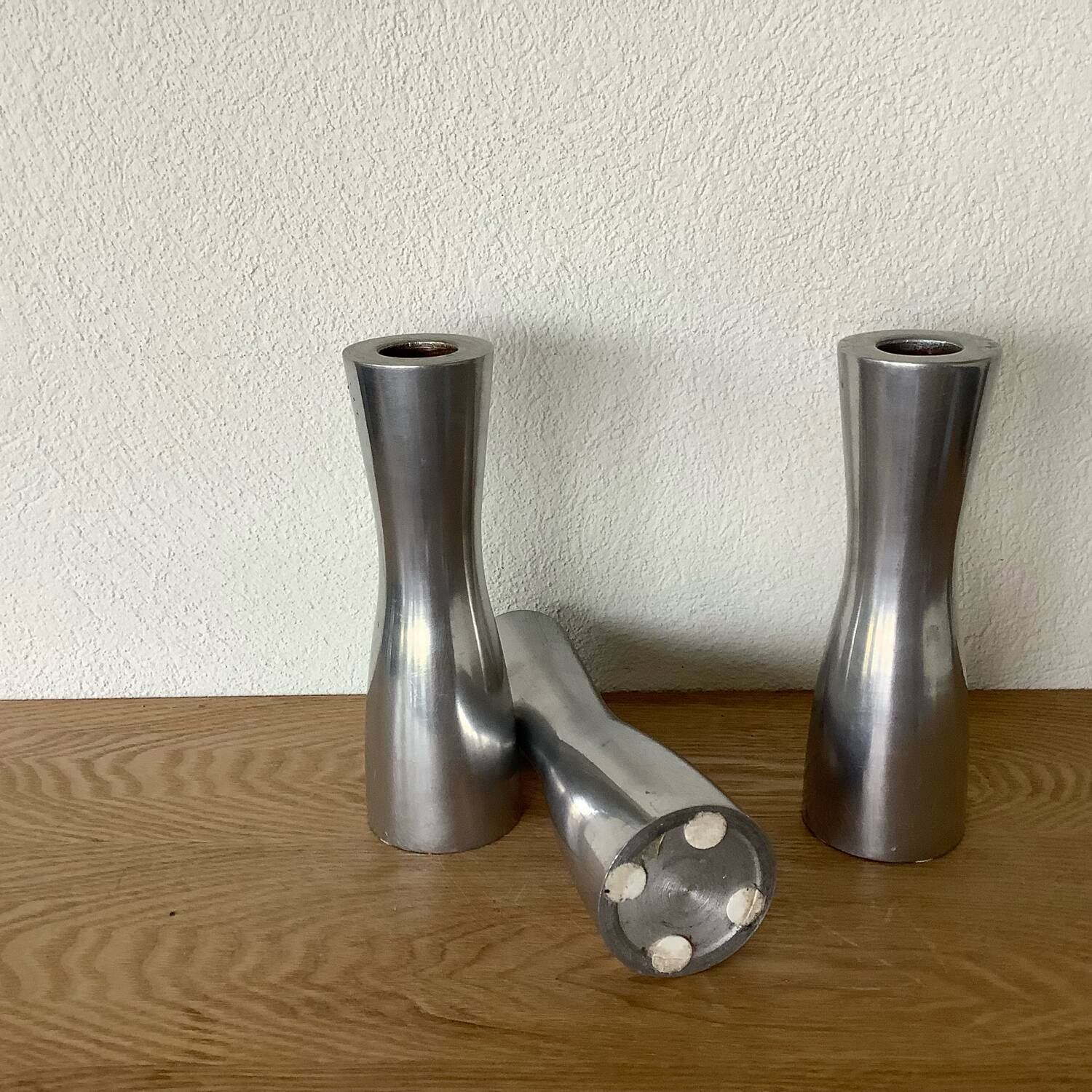 7 Vintage IKEA Chrome Candle Holders Ehlén Johansson Renos + Erika Pekari