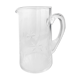 Jug, water decanter or fruit juice in grinded glass