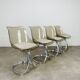 4 chaises par Michel Charron, 1970, plexiglas et aluminium