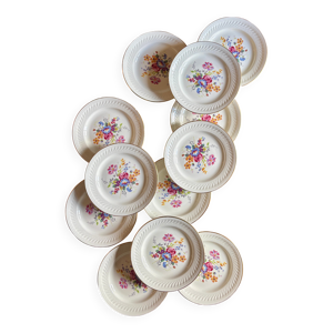 lot de 12 assiettes plates