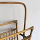 1960s Czechoslovak Rattan Magazine Rack with Tall Handle
