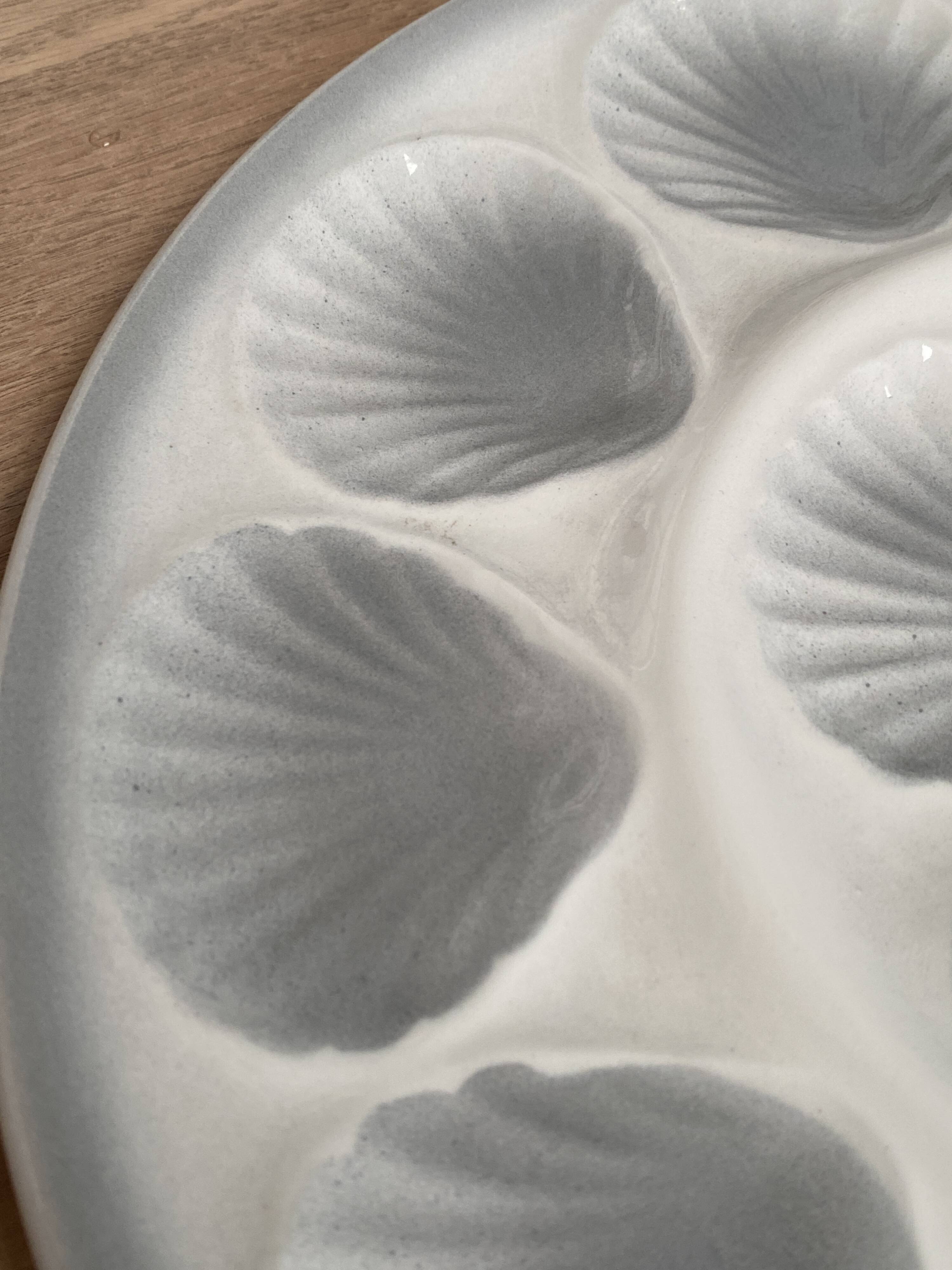 Large oyster plate Moulin des loups Orchies
