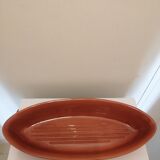 Plat de cuisson en terre cuite forme poisson