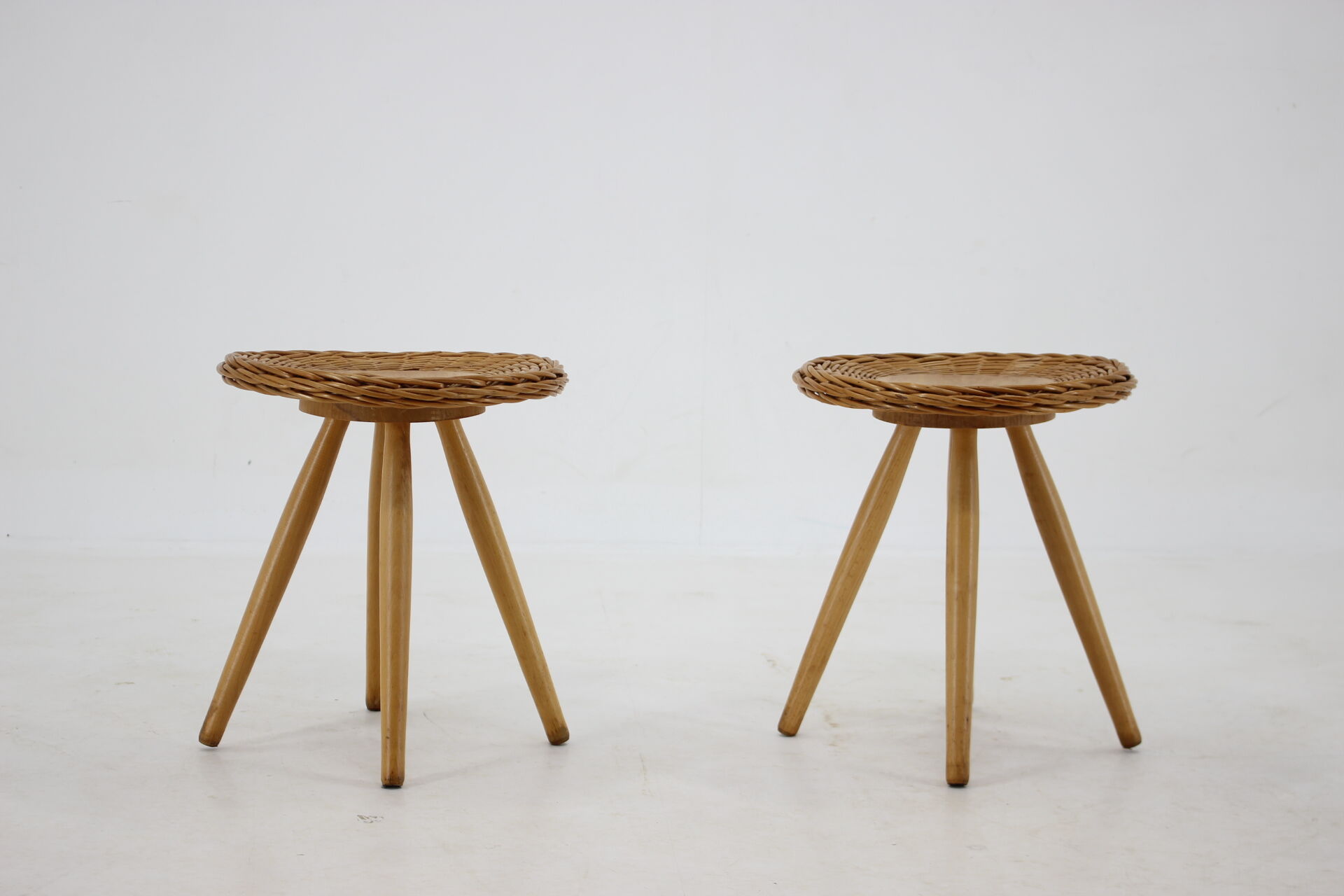1970s Pair of Jan Kalous Side Tables for ULUV ,Czechoslovakia