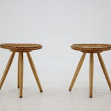 1970s Pair of Jan Kalous Side Tables for ULUV ,Czechoslovakia
