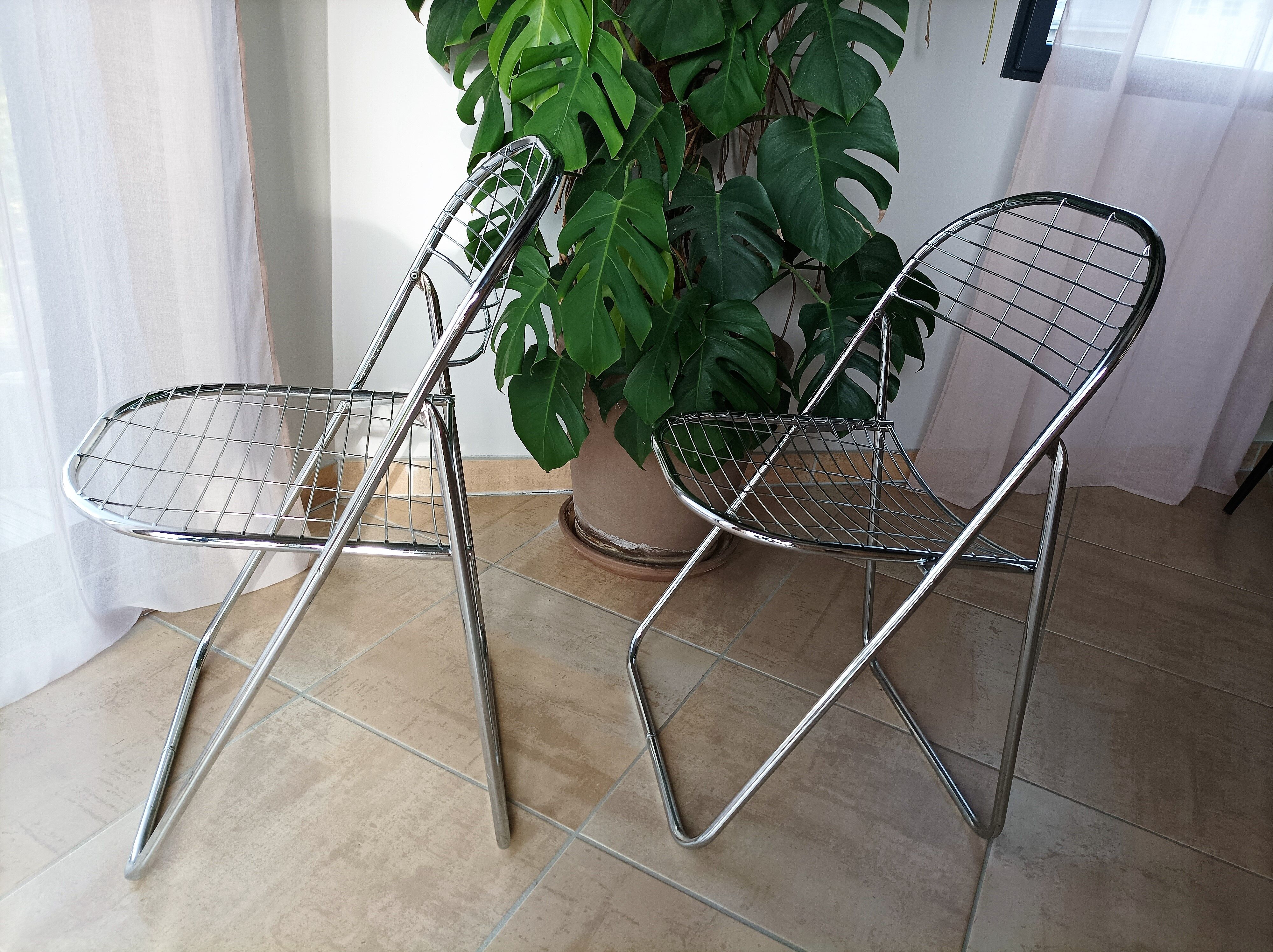 Paire de chaises pliantes Ikea vintage Niels Gammelgaard