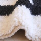 Black and White Berber Rug - 347 x 242 cm