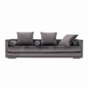 Sofa KOPENHAGA grey velour, Scandinavian design