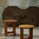 Pair of pine stools by a Swedish cabinetmaker, mid-century modern, 1960s.