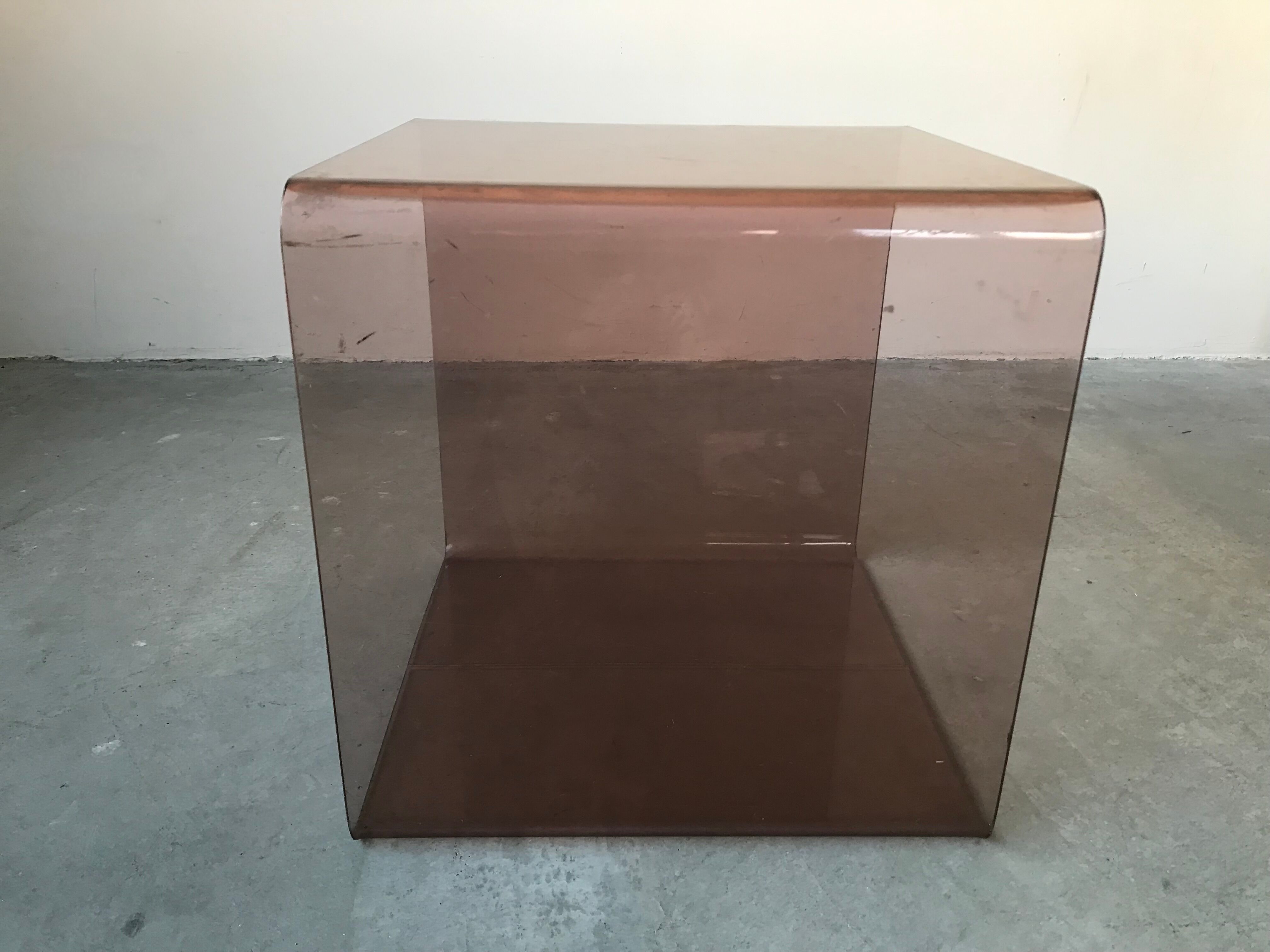 Smoked plexis cube, circa 1970