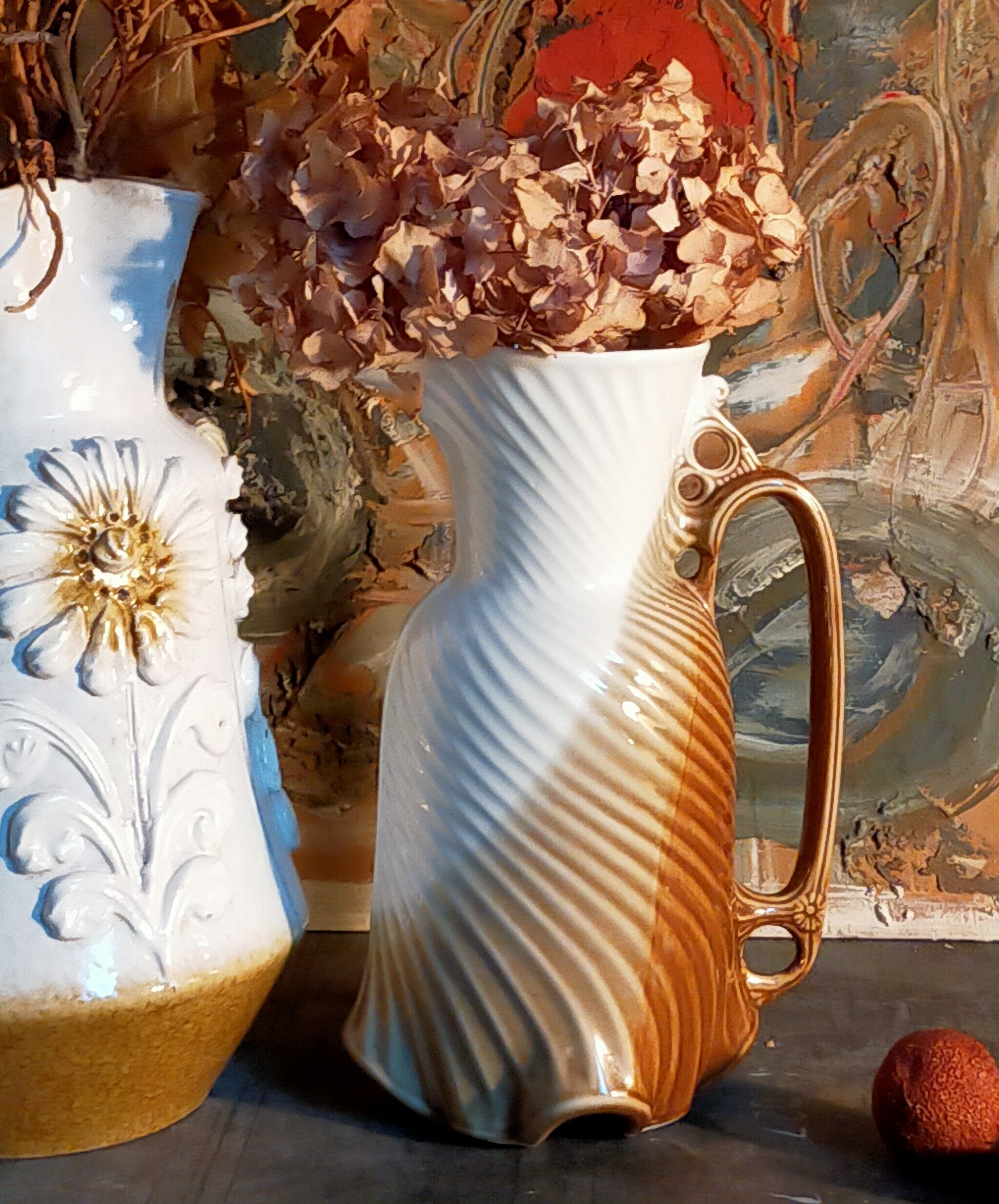 Pitcher Slurry Art-Nouveau early twentieth century