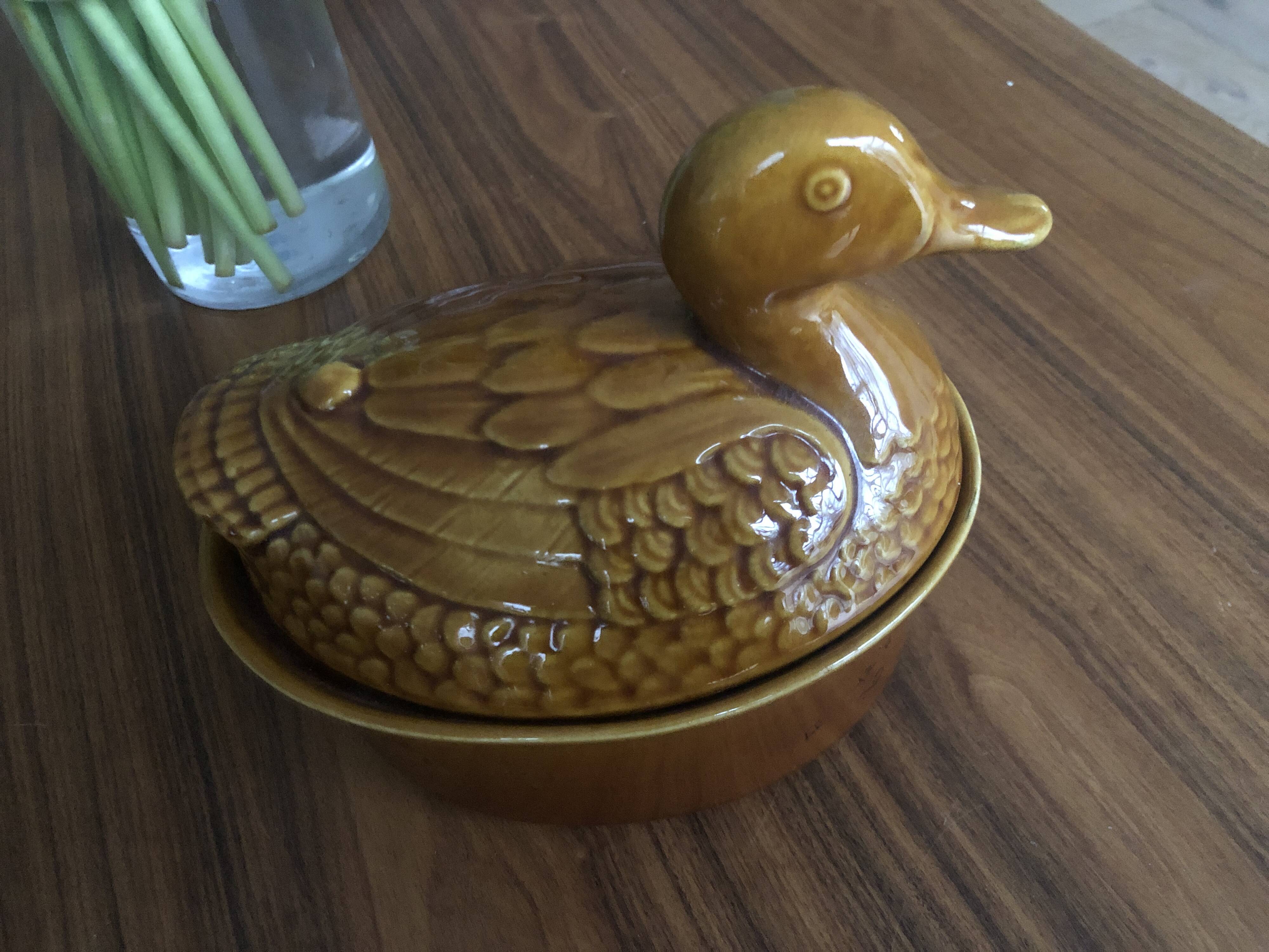 Ceramic duck terrine