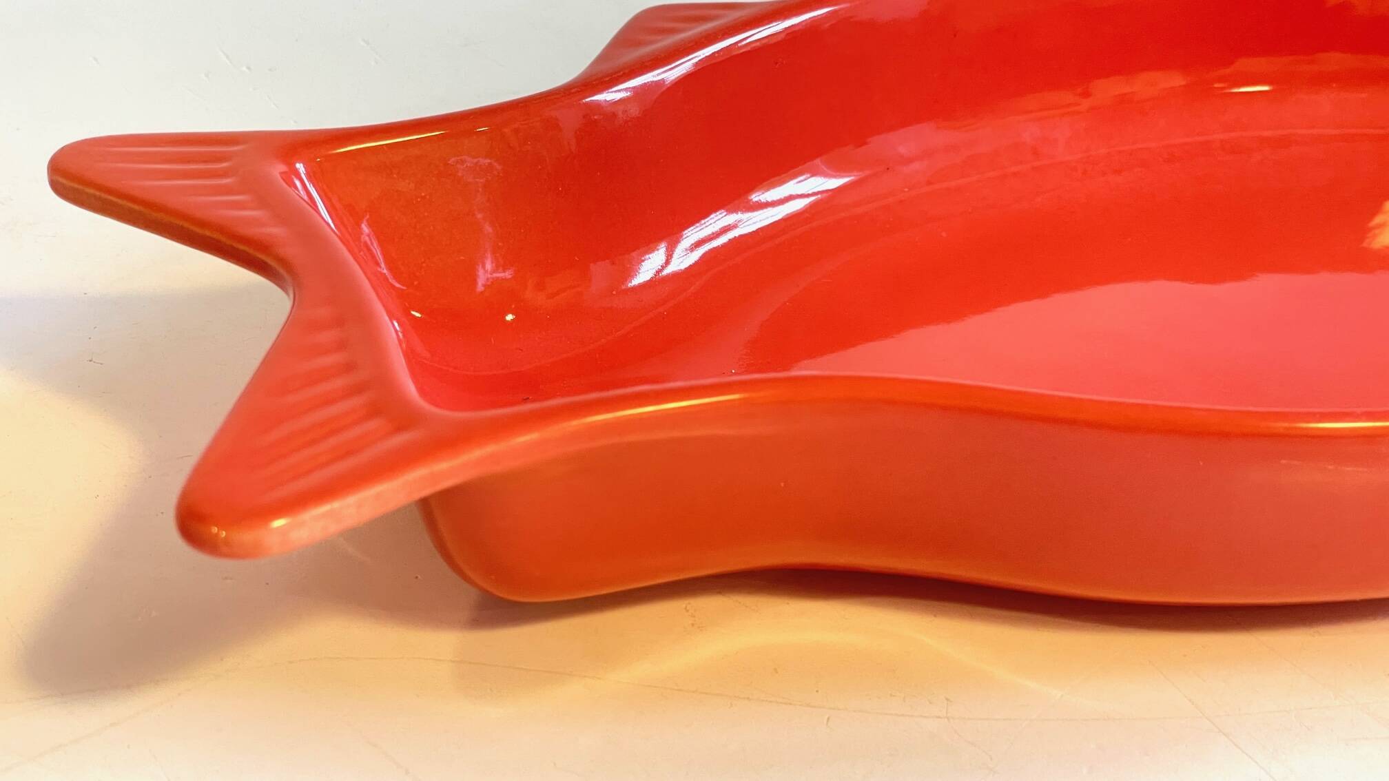 Emile Henry France ceramic dish FISH shape