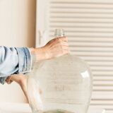 Transparent demijohn